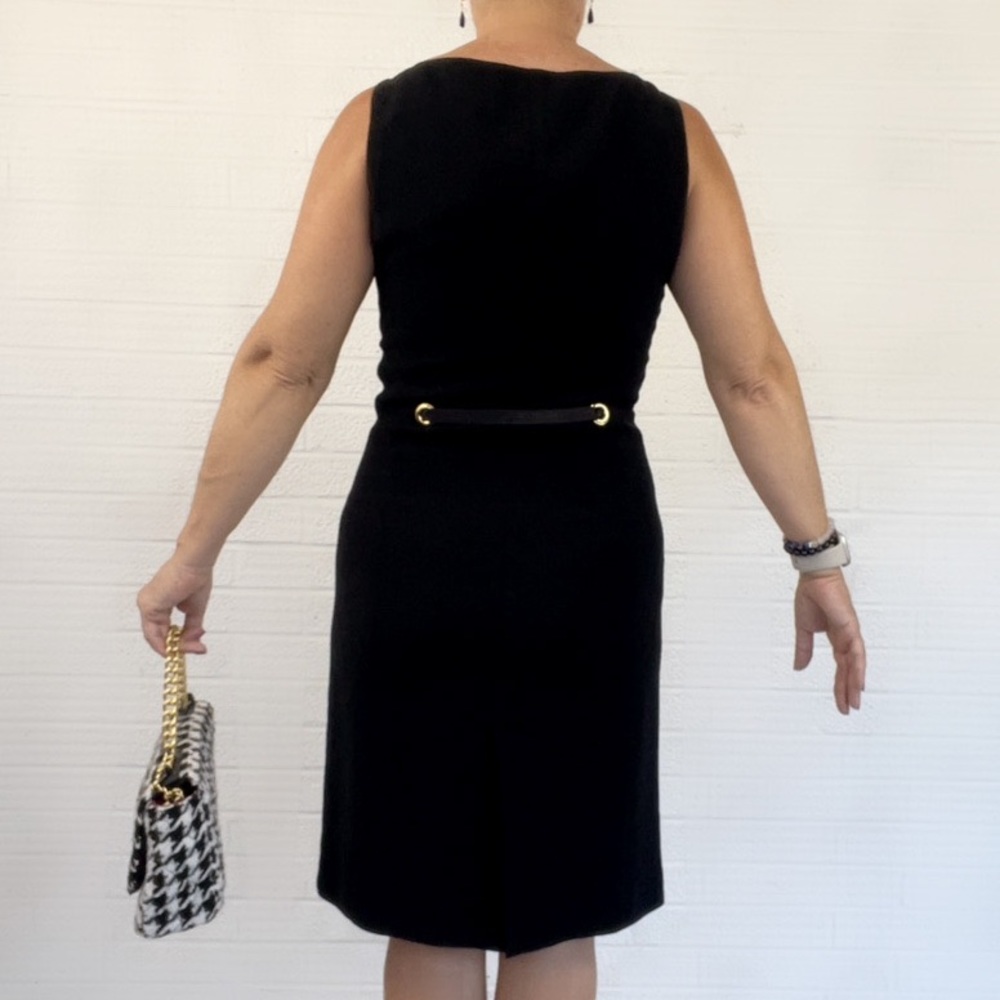 Casual Corner Black Sheath Sleeveless Work Dress - 4 - Picture 2 of 8